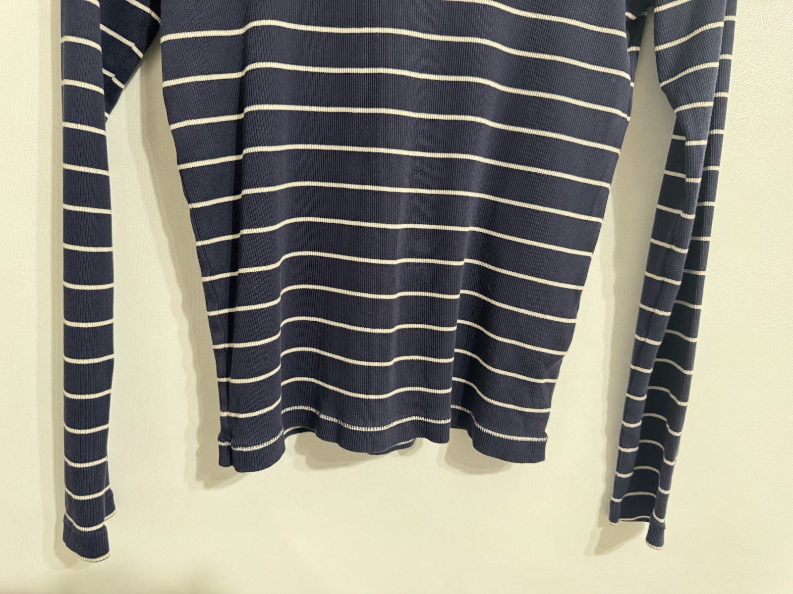 Ines de la Fressange X Uniqlo Sz Small Women’s Navy Blue White Knit Pullover Top image 4