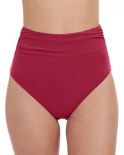 Profile by Gottex Shirred High Waist Bikini Bottom MSRP  58