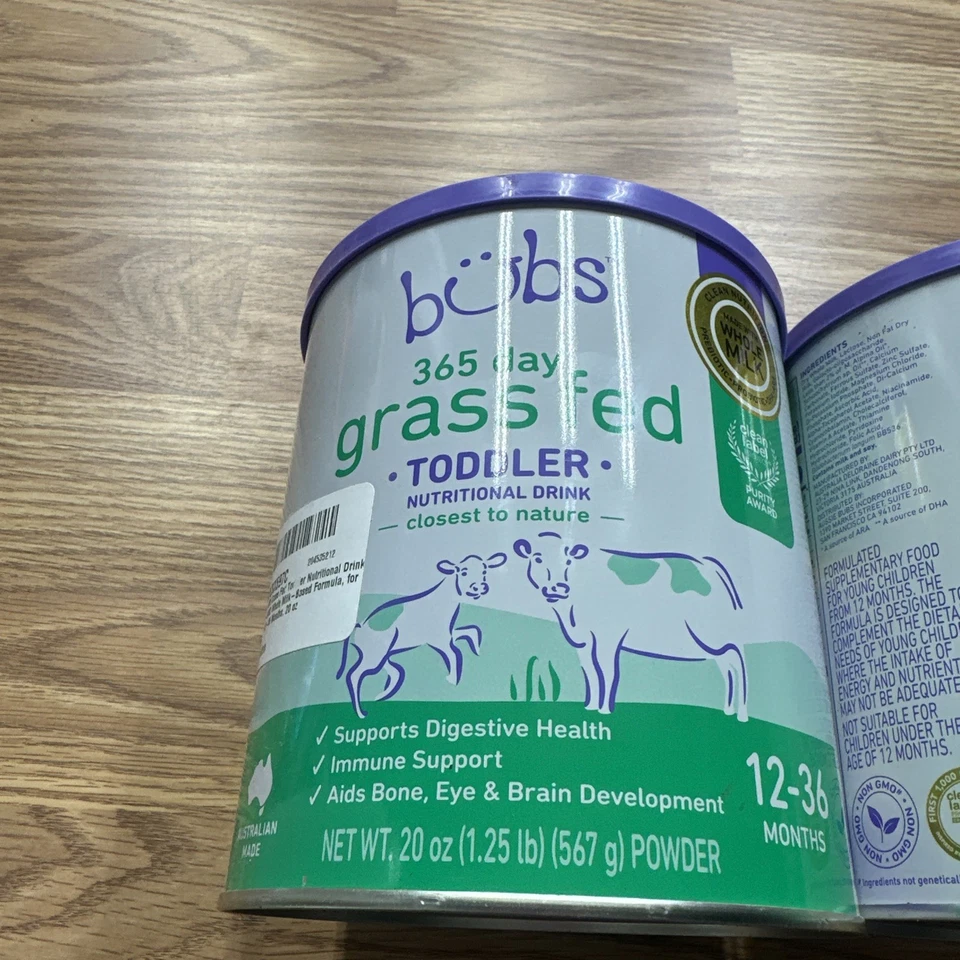 2 X  Aussie Bubs 365 Grass Fed Toddler Nutritional Drink, 12-36 Months 03/2027 - Image 2 of 4