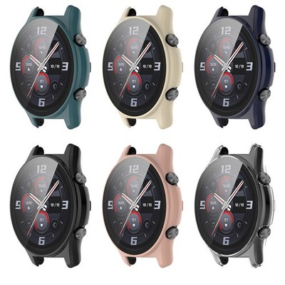 Ultra-thin Tempered Film Screen Protector Case Bumper Cover for Honor Watch GS3