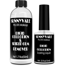 0.5 Ounce 15ml  1.7 Ounce 50ml , 15ml Rigid Collodion  30ml Remover