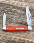 GEC TIDIOUTE ** 981226 EMBER ORANGE MICARTA TEXAS STOGIE KNIFE KNIVES — photo 1