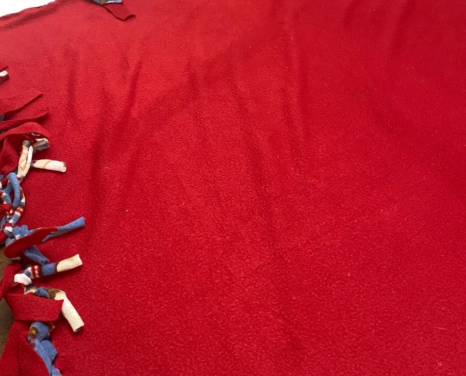 Manta de corbata hecha a mano con tiro de Navidad. Muñecos de nieve navideños súper suaves 58”x 46” Foto 3 de 3