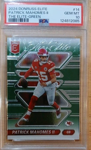 2024 Panini Donruss Elite - The Elite Patrick Mahomes II #14 Green PSA 10 💎💎