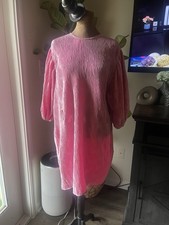 Ganni Dress Pleated Pink 34 Midi