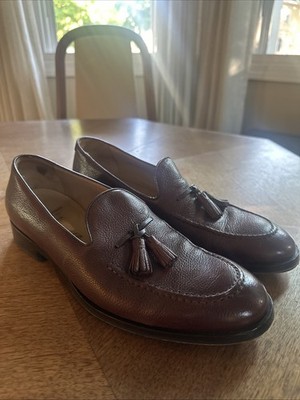 Allen Edmonds Perugia Tassel Loafers Brown Leather Men s 8.5