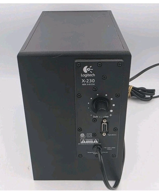 Logitech X-230 Subwoofer SOLO altoparlante di ricambio nero - Immagine 4 di 4