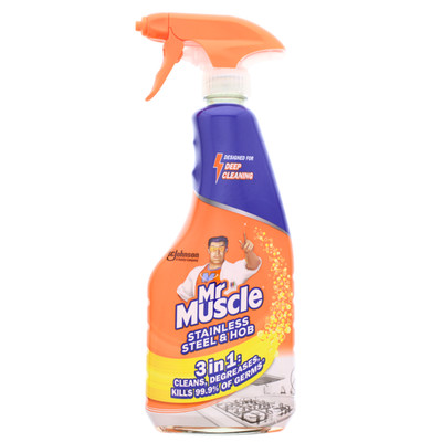 Mr Muscle 3-in-1 Stainless Steel & Hob Spray Küchenreiniger 530ml