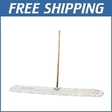 60-Inch Industrial Dust Mop & Reusable Head for Efficient Floor Cleaning