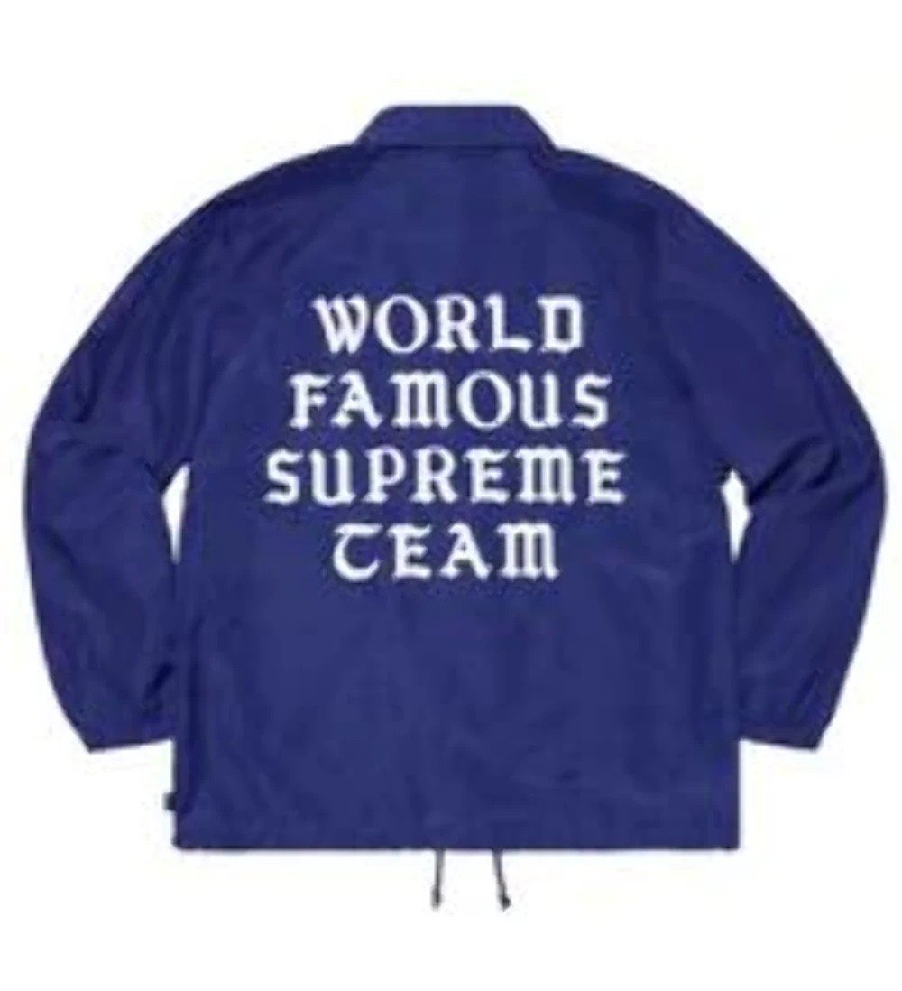 Veste d'entraîneurs Supreme World Famous Dark Royal