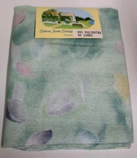 Cotton Park Cottage Sheer Tablecloth Easter Petals 60 x 84 Rectangular Made USA