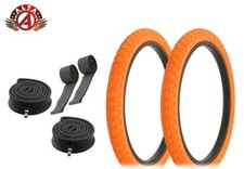 ALTA BMX BICYCLE 20"x 2.125" Orange COMP III TIRES HEAVYDUTY TUBES 6PC SET.