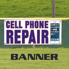Cell Phone Repair iPhone Samsung Screen Store Advertising Vinyl Banner Sign