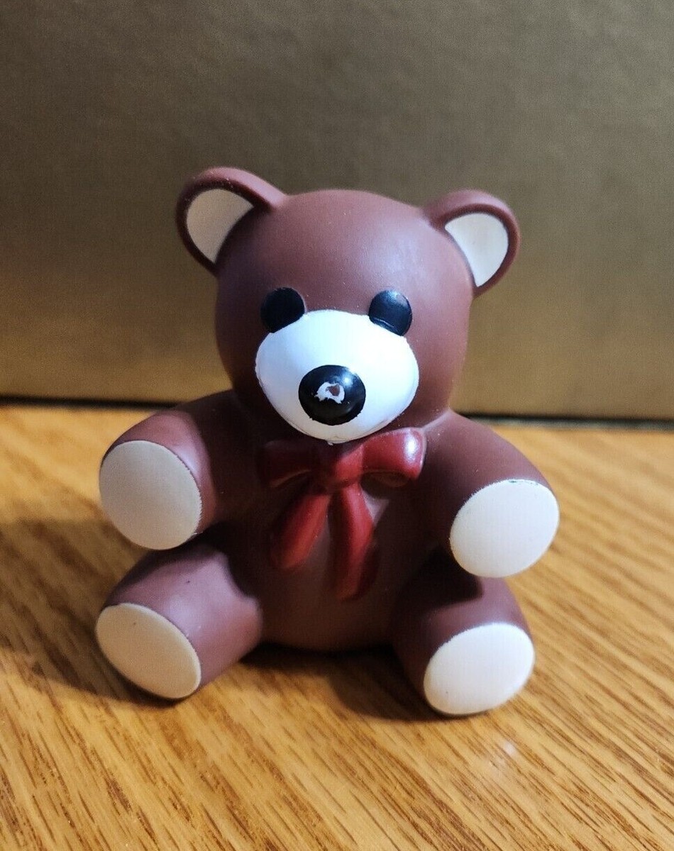 Ross Laboratories Teddy Bear 1985 Baby Squeaker Toy Brown