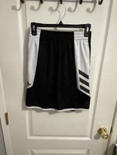 Adidas Boys Aeroready Shorts Black/White Large 14/16