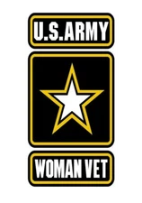 US ARMY WOMAN VET VINYL DECAL STICKER ARMY STRONG 