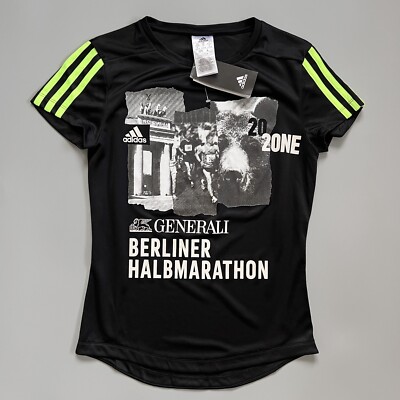 Adidas Running Shirt Berlin Marathon 2020 Size XS Womens GK9260