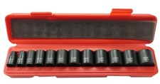 12 Pc 38dr. 6 Point Sae Standardshallow Impact Socket Chrome Vanadium Crv Set 12 Pc 38dr. 6 Point Sae Standardshallow Impact Socket Chrome Vanadium Crv Set