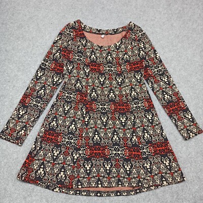 Blutsgeschwister Womens Mini Dress Size S - 36 Boho Tunic Cotton Stretch Winter