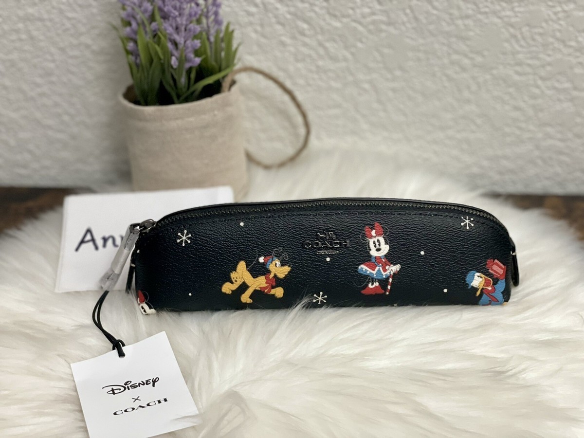 COACH Disney X Coach Pencil Case With Holiday Print | eBay