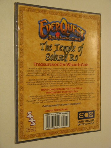 Temple of Solusek Ro w/GM Screen SW EverQuest Role-Playing Game 3E D&D rpg d20
