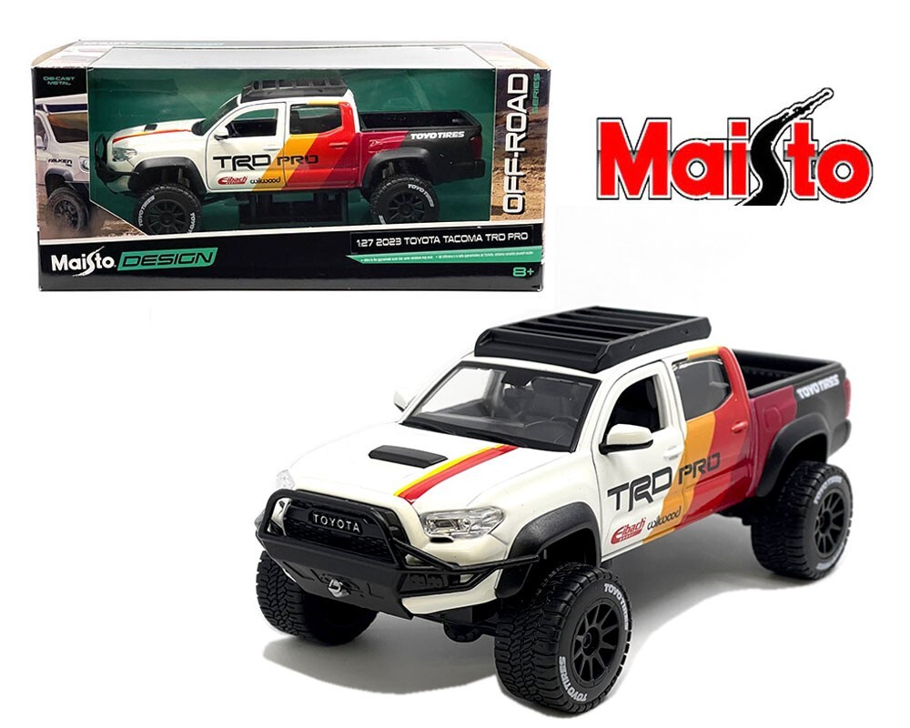 Maisto 1:27 Design Toyota Tacoma TRD Off Road TRD Pro White
