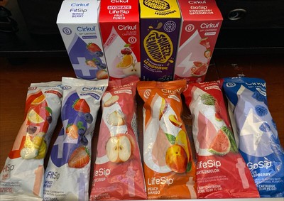 Cirkul GoSip, LifeSip, FitSip, Squeeze Lemonade, Sealed Cartridges, Lot of 11