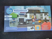 Lidl Playtive Polizeitruck 5+ Neu Ovp 489 Teile Clippys