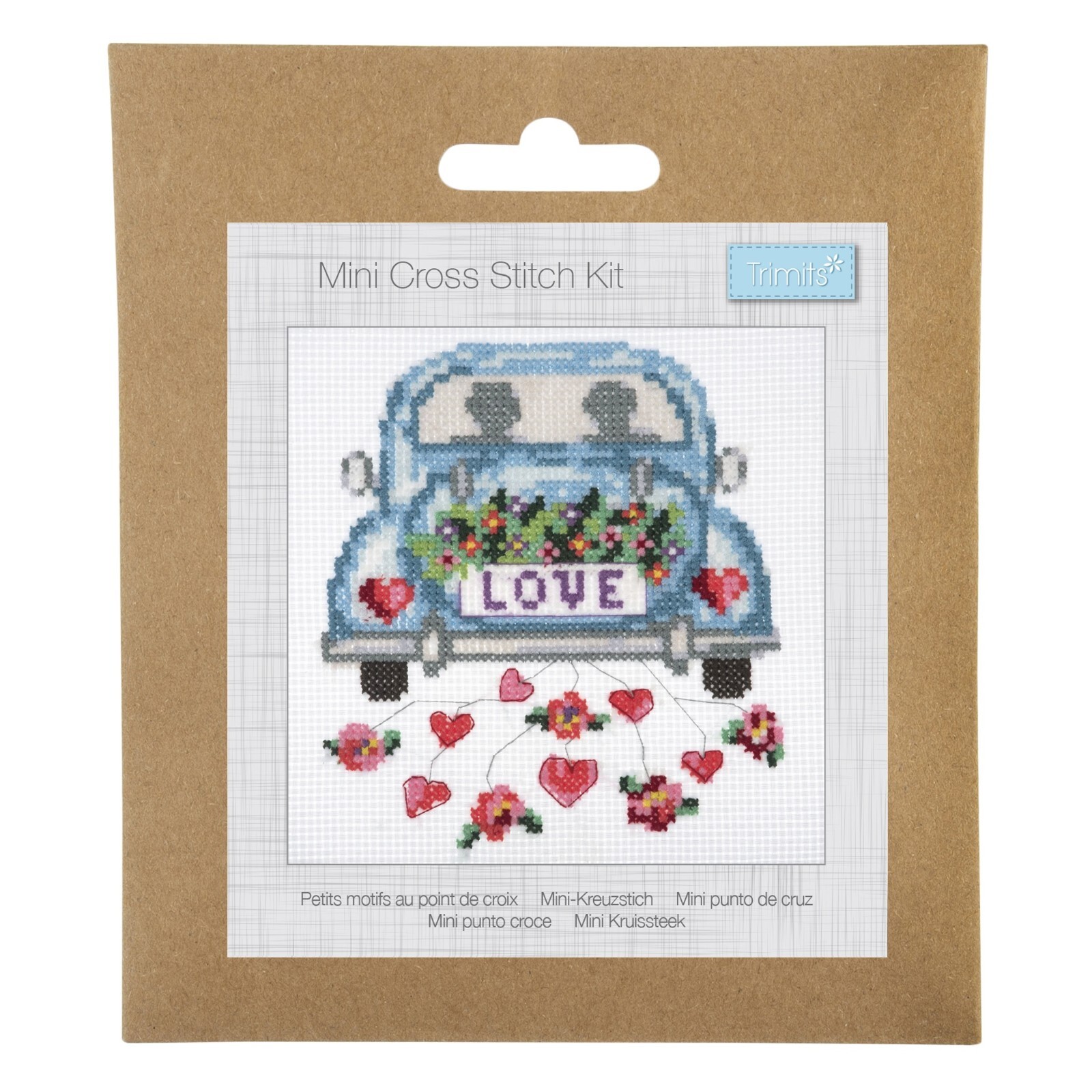 Trimits GCS173 Stitch your Own - Love Mini Counted Cross Stitch Kit