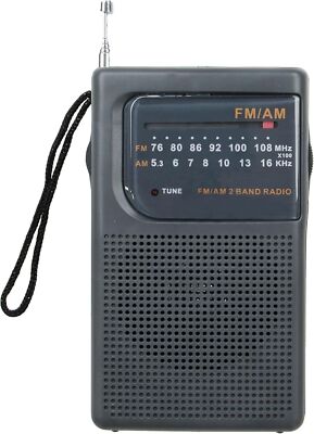 Supersonic 2 Band AM/FM Radio (Black)