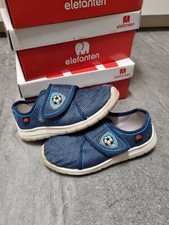 Elefanten Kinder Schuhe Gr. 28 Torwart Fußball Hausschuhe Blau 