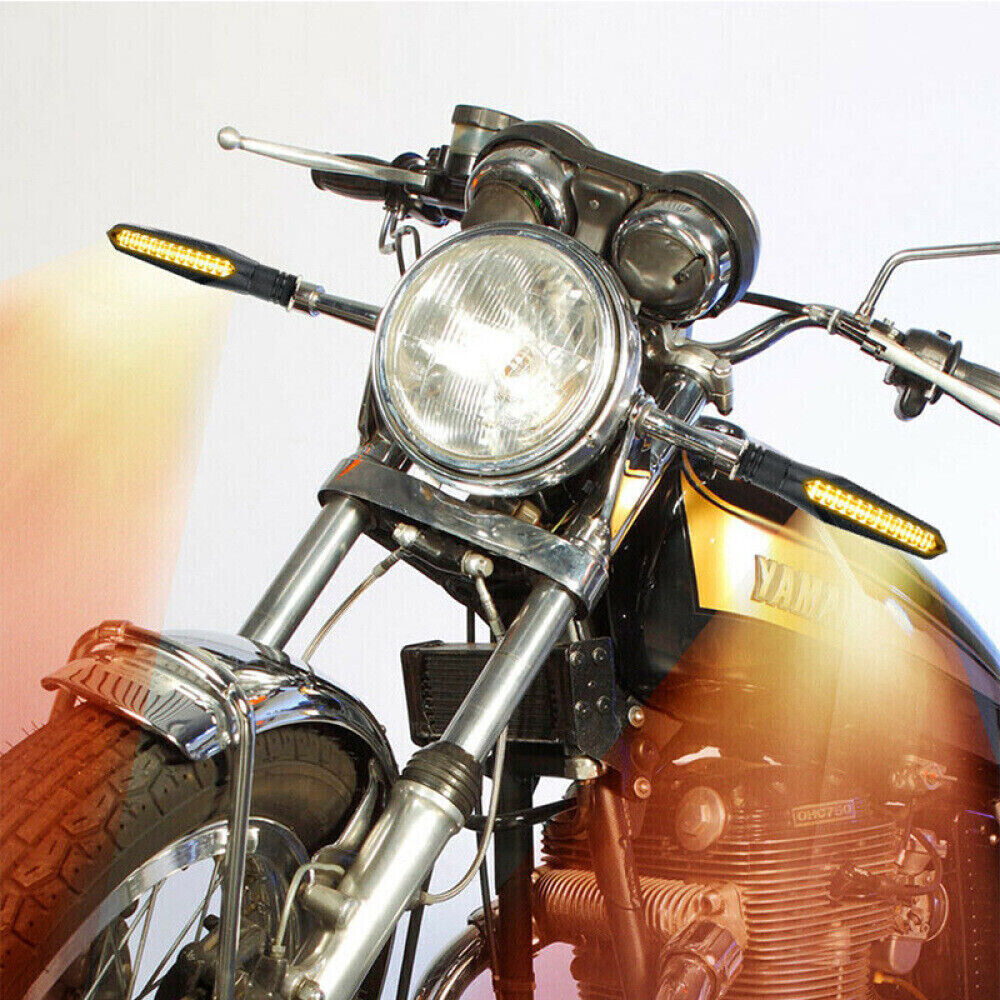 4x LED Blinker Motorrad   mit Lauflicht Universelle Mini Blinker M10 12V