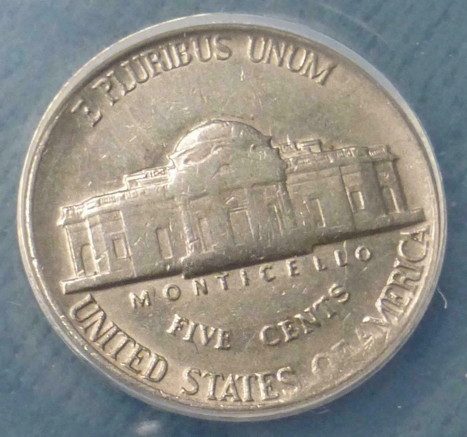 1983-P NICKEL-MAJOR CUD/DIE BREAK/CLASHED DIES-ANACS AU55-MULTIPLE ERRORS!-d3280 - Image 3 of 4