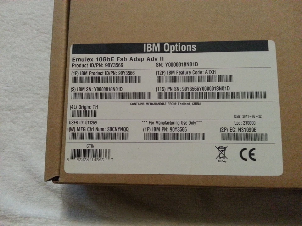 IBM Emulex 10Gbe Virtual Adapter 90Y3566 Advanced II  - Image 2 of 2