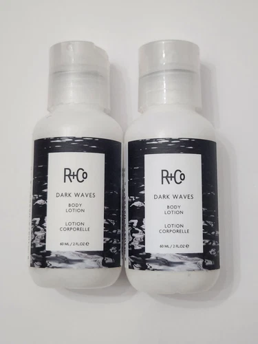 (2) R+Co Dark Waves Body Lotion 2 fl oz New Sealed Travel Size