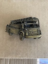1978 Bergamot Brassworks Fire Truck Belt Buckle G-38 Made in USA 3" x 2-1/4"