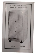 Napkin Holder Dispenser Restaurant Spring Loaded Table Top Stainless Steel ND-1