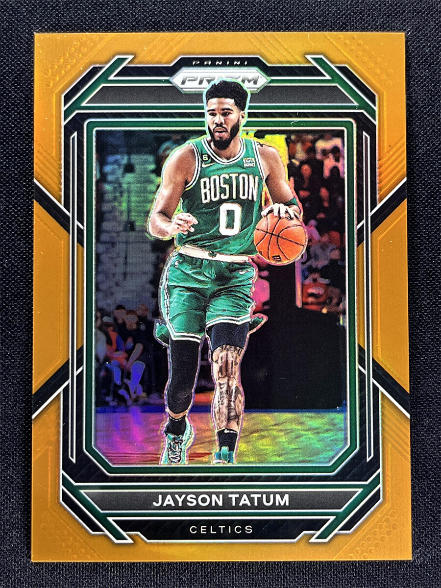 2022-23 Panini Prizm Basketball Jayson Tatum #17 Orange Prizm Celtics /49