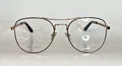 Jimmy Choo -JC 200- 0VUE Brown/Gold- Women's Aviator Eyeglasses 54-18-140mm