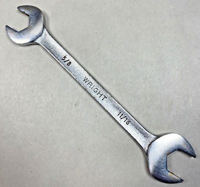 Vintage Wright Tools 1322 - Open End Wrench 5/8'' x 11/16'' Made in USA Tool Nice