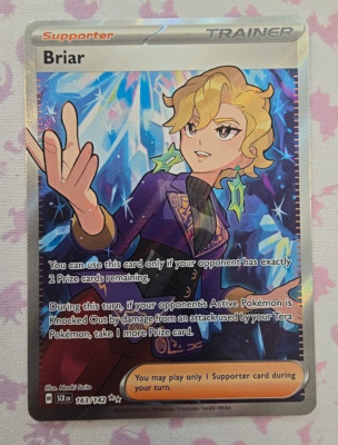 Pokemon Card Briar Trainer / Supporter 163/142 Stellar Crown Full Art Holo  | eBay