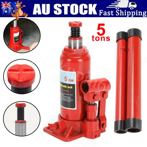 5 Ton Hydraulic Bottle Jack Lift Car Lifting Tool Truck Caravan Van SUV