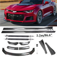 Carbon Fiber Front Bumper Lip Spoiler Splitters Body Kit For Chevrolet Camaro