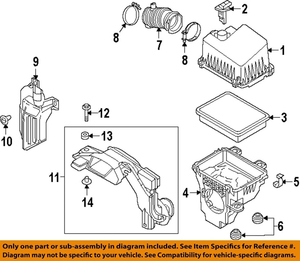 Conjunto de limpador de ar usado serve: 2017 Toyota Yaris ia grau A - Imagem 3 de 4