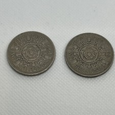 2 X Two Shillings Coins/ Florin 1961 & 1966 British