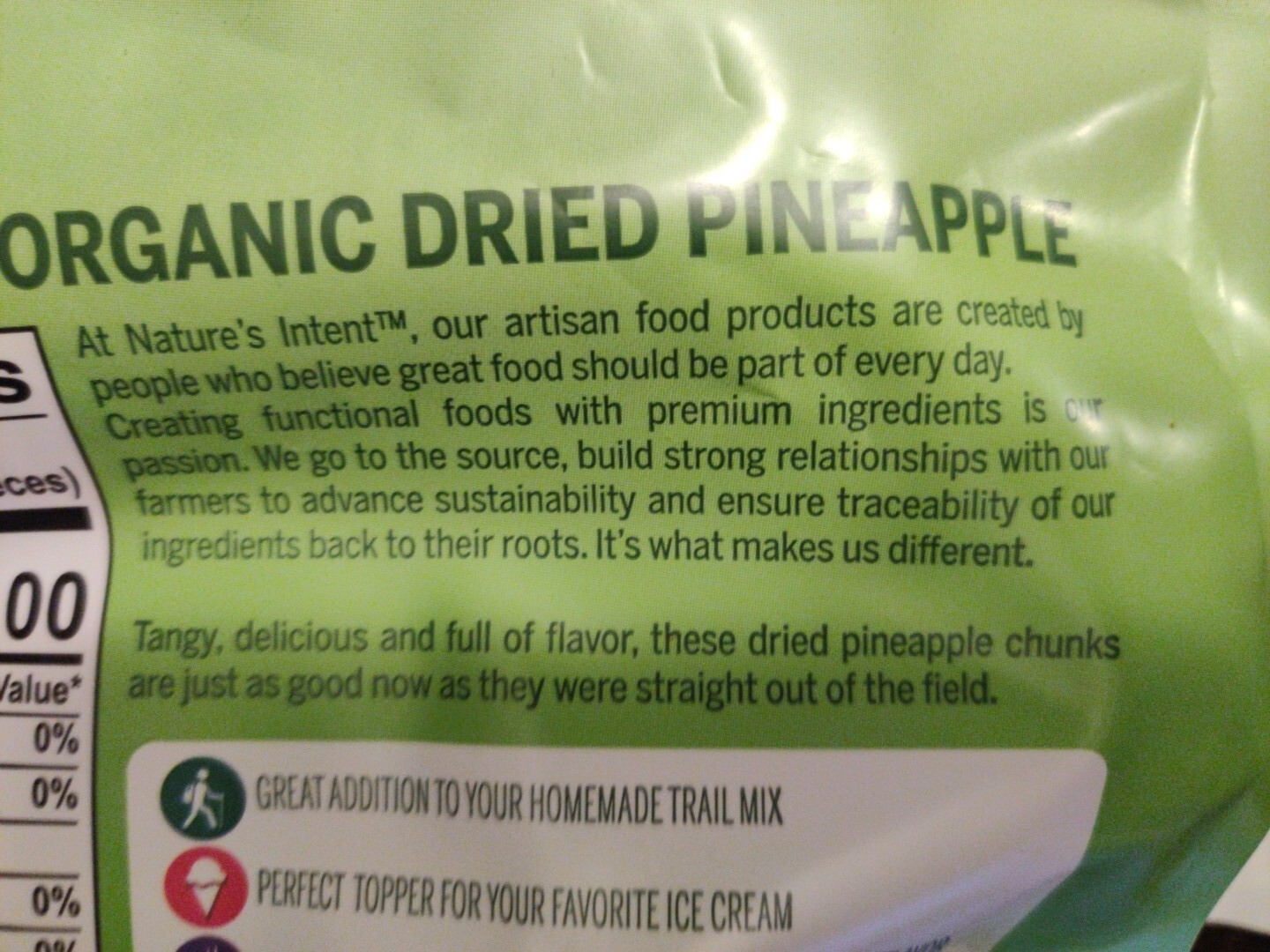 ⭐NEW⭐ 2 PACK Nature's Intent Organic Dried Pineapple, 26 oz, NonGMO 52 Oz Total eBay
