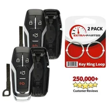 2 For 2015 2016 2017 2018 Ford F-150 4B Smart Remote Car Key Prox Fob Case Shell