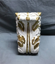 1 petit serre-livres intérieur bois blanc shabby vintage corbel ancien chic 39-23B