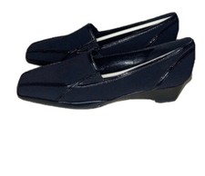 NEW, AMALFI by Rangoni Shoes, Marnina Black Fabric/patent Leather Detail, Size 7