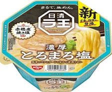 NISSIN Noodles RAOH Ramen Salt Chicken Pork Instant Soup Cup Food Japanese 112g